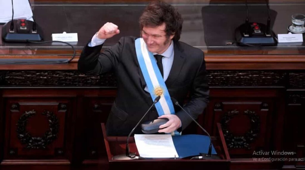 En un discurso electoral, Milei marcó la agenda del Congreso con el acuerdo con el FMI y la reforma penal
